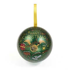 EHPCB0393-Bola de Navidad All I Want for Christma - Pulsuera Snitch Dorada - Harry Potter