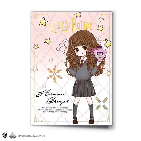 Hermione greeting card with Pin - Harry Potter