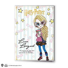 EHPGC0492-Tarjeta de felicitación Luna Lovegood con Pin - Harry Potter
