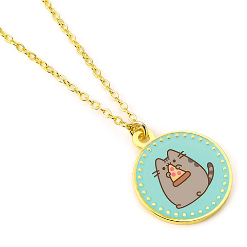 Collier Pusheen le chat et pizza - Pusheen