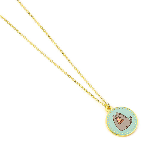 Collier Pusheen le chat et pizza - Pusheen