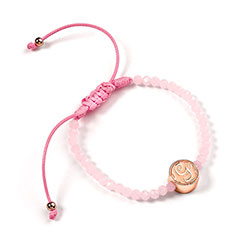 EWKB00001-Bracelet d’amitié Glinda en quartz rose - Wicked