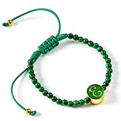 EWKB00002-Bracelet d’amitié Elphaba en malachite verte - Wicked