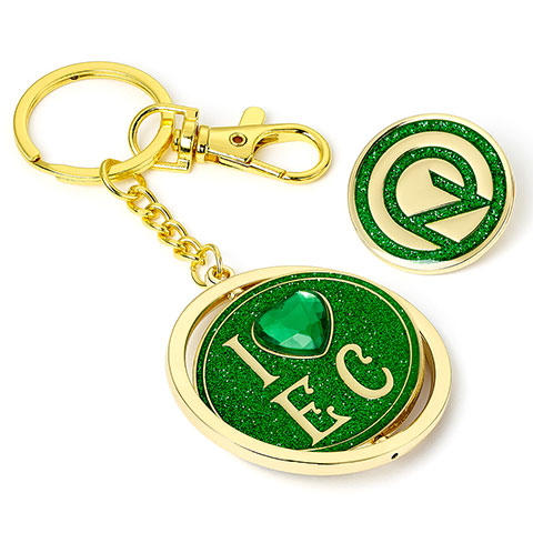 I love Emerald City Keyring & Oz Logo Pin badge - Wicked