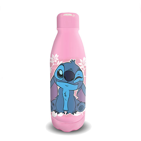 Stitch Trinkwasser Pink Blumen - Lilo und Stitch