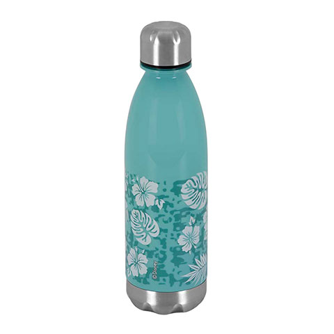 Stitch Trinkflasche Blaue Blumen - Lilo und Stitch