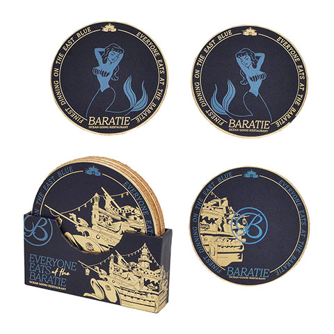 Lot de 4 sous-verres - Baratie - One Piece