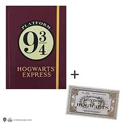 MAP5100-Hard cover notebook and bookmark - Hogwarts Express