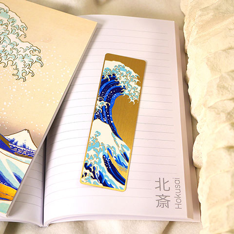 Metal bookmark - The Great Wave of Kanagawa