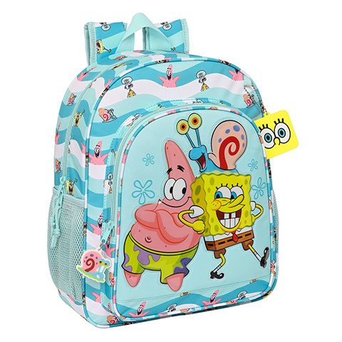 Backpack - 38 x 32 x 12 cm - Bob & Patrick & Gary - Stay positive  SpongeBob SquarePants