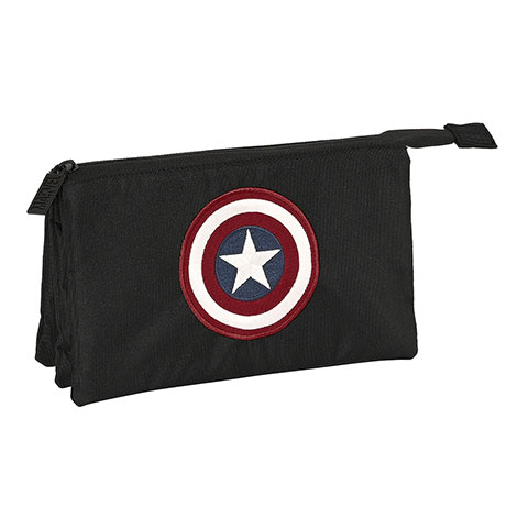 Triple flat pencil case - Captain America - Marvel