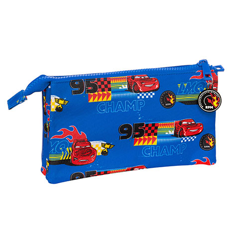 Triple flat pencil case - Race ready - Cars - Disney • Pixar