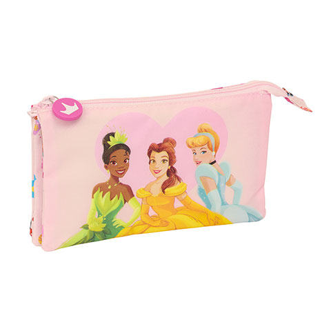 Triple flat pencil case - Summer Adventures - Disney Princess
