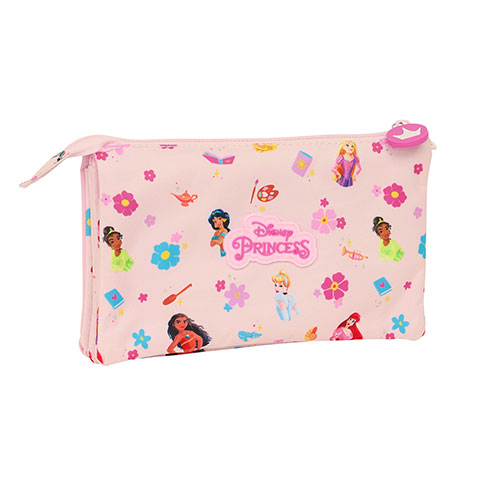 Triple flat pencil case - Summer Adventures - Disney Princess