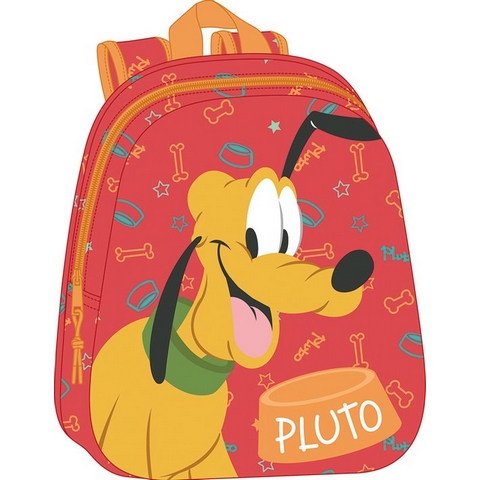 Backpack 3D - 33 x 27 x 10 cm - Pluto - Disney