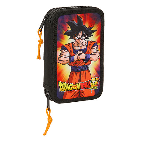 Estuche doble y set de papelería ( 28 piezas ) - Goku - Dragon Ball Super
