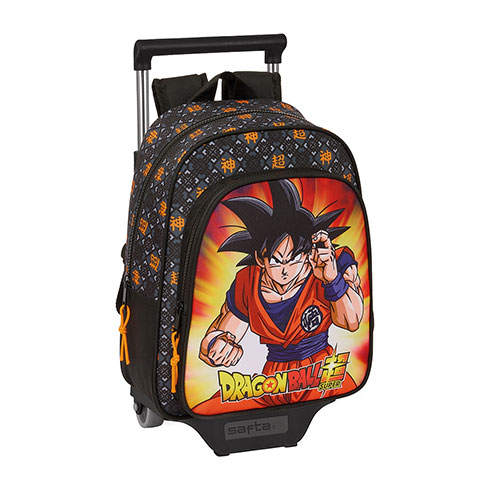 Cartable à roulettes noir - Goku - Dragon Ball Super