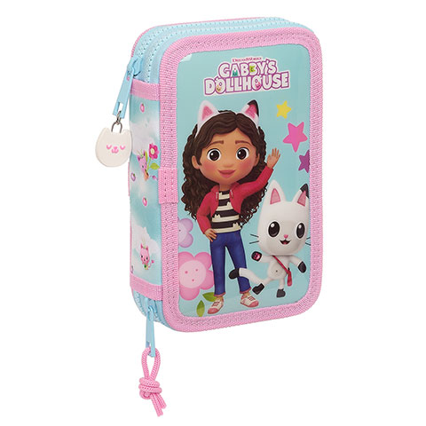 Double pencil case & stationery set (28 pieces) - Gabby’s Dollhouse ™