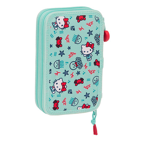Double pencil case & stationery set (28 pieces) - Hello Kitty ™