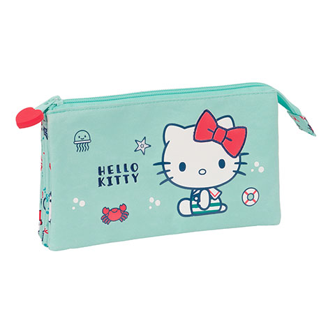 Triple flat pencil case - Sea lovers - Hello Kitty