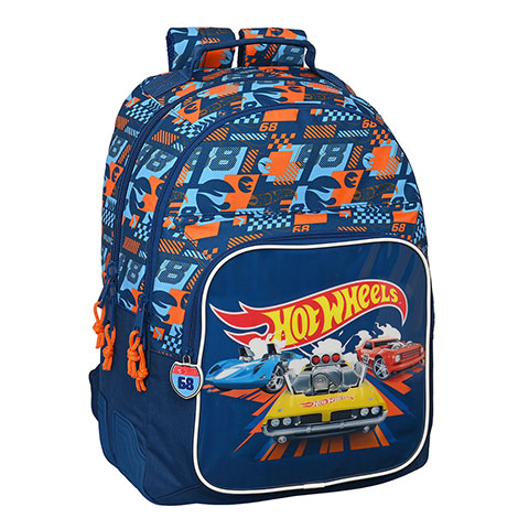 Double backpack - 42 x 32 x 15 cm - Speed club - Hot Wheels