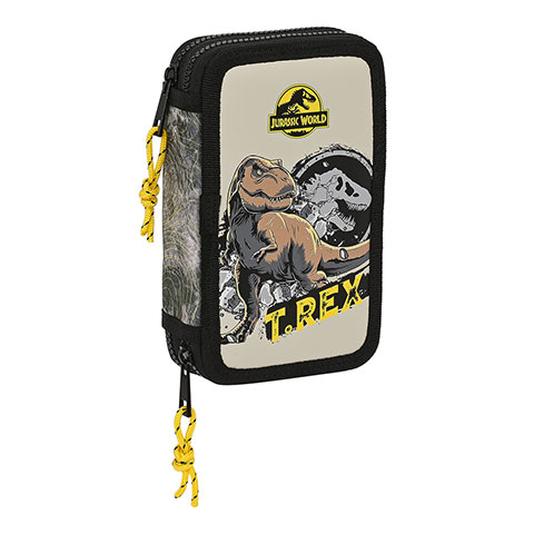 Double pencil case & stationery set (28 pieces) - Jurassic World ™