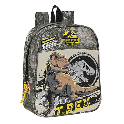 Backpack - 27 x 22 x 10 cm - T-rex - Warning - Jurassic World