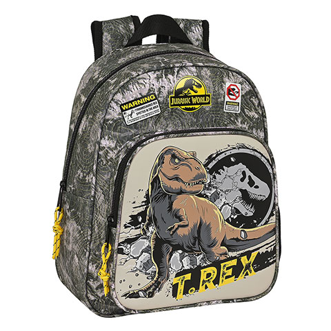 Backpack - 33 x 27 x 10 cm - T-rex - Warning - Jurassic World