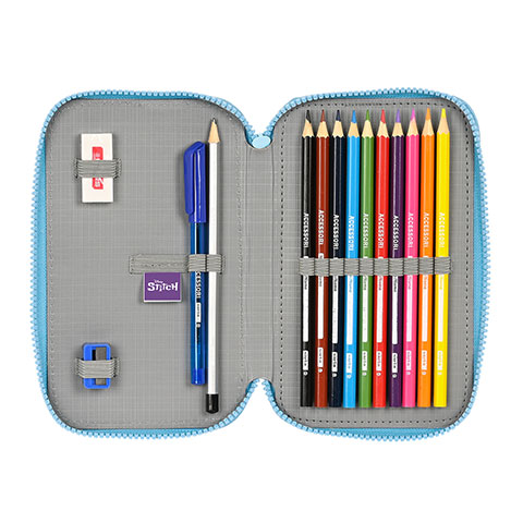 Double pencil case & stationery set (28 pieces) - Lilo & Stitch ™