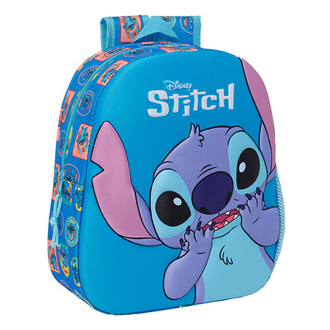 Mochila 3D - 33 x 27 x 10 cm - Stitch - Disney