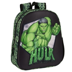 SF24003-Zaino 3D - 33 x 27 x 10 cm - Hulk ™