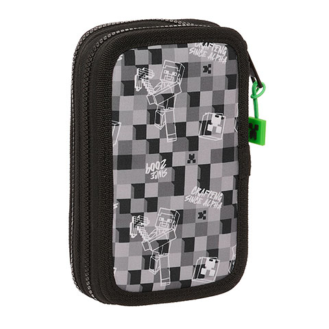 Double pencil case & stationery set (28 pieces) - Creeper - Minecraft ™