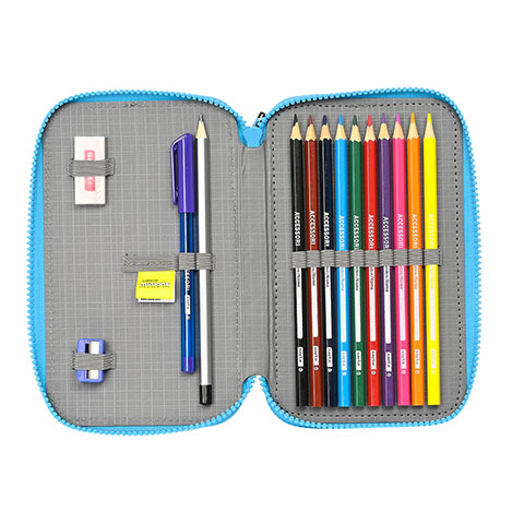 Double pencil case & stationery set (28 pieces) - Minions ™