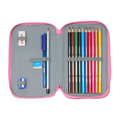 Double pencil case & stationery set (28 pieces) - Minnie Mouse ™