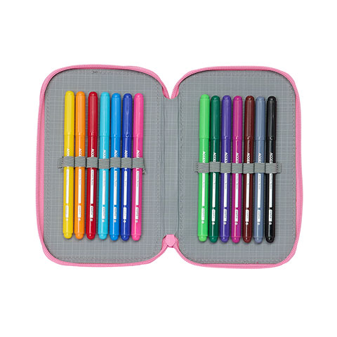 Double pencil case & stationery set (28 pieces) - Minnie Mouse ™