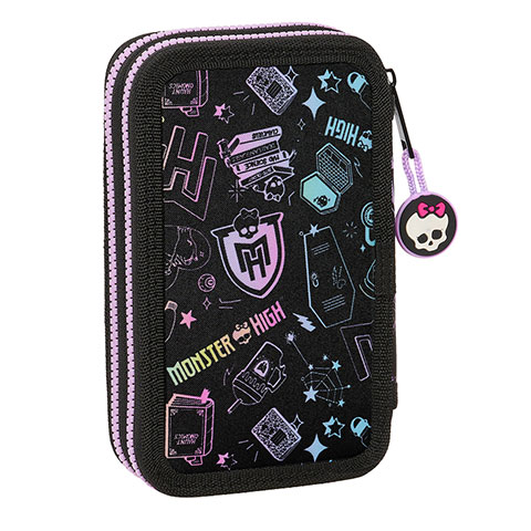 Double pencil case & stationery set (28 pieces) - Monster High ™