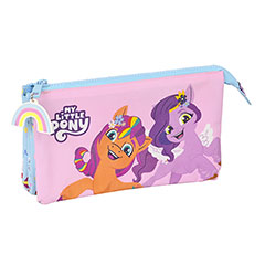 SF32009-Triple flat pencil case - Wild & Free - My Little Pony