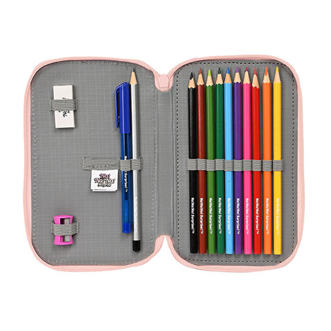 Double pencil case & stationery set (28 pieces) - Na!Na!Na! ™