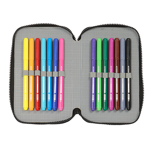 Double pencil case & stationery set (28 pieces) - One Piece ™