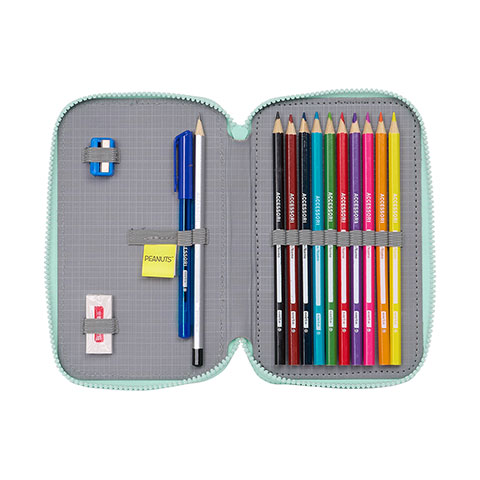 Double pencil case & stationery set (28 pieces) - Snoopy ™