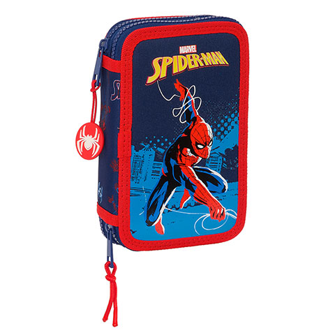 Set Doppeltes Federmäppchen & Schreibwaren ( 28 Stück ) - Spider-Man ™