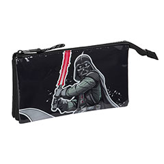 SF45017-Dreifaches flaches Mäppchen - Darth Vader - The Fighter - Star Wars