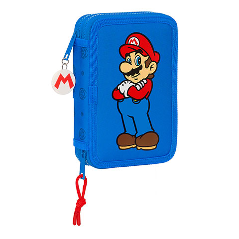 Portapenne doppio rigido con 28 accesssori - Super Mario ™