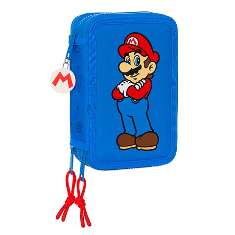 Portapenne triplo rigido con 36 accesssori - Super Mario ™