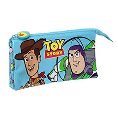 SF50015-Triple flat pencil case - Woody & Buzz - Ready To Play - Toy Story - Disney