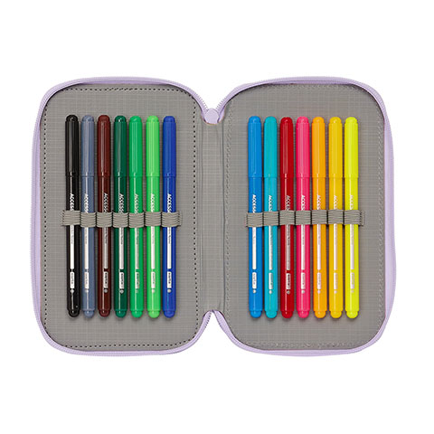 Triple pencil case set & stationery (36 pieces) - Wish ™