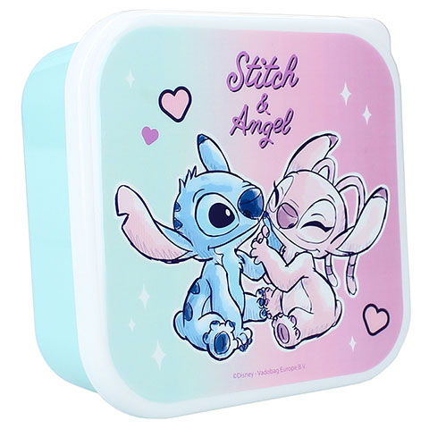 Lunch box (3en1) Stitch et Angel - Lilo et Stitch