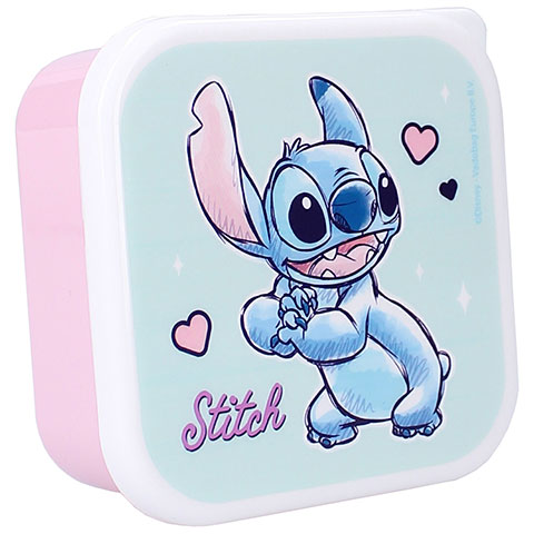 Lunch box (3en1) Stitch et Angel - Lilo et Stitch