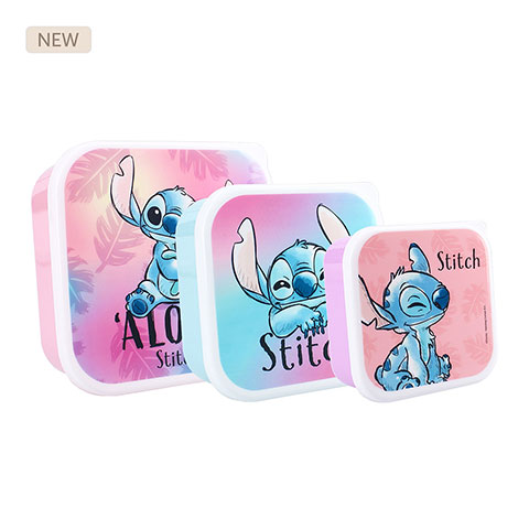 Lunch box (3en1) Stitch - Bouchées Fraîches - Lilo et Stitch