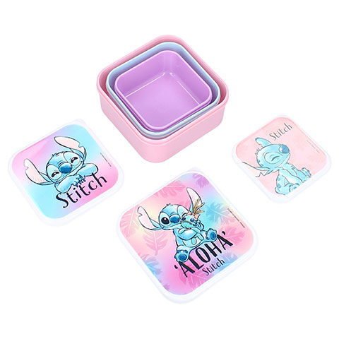 Lunch box (3en1) Stitch - Bouchées Fraîches - Lilo et Stitch